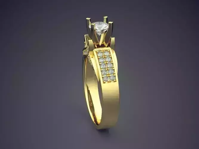 Wedding Ring With Small Diamonds 1170