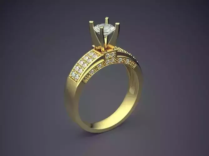 Ring With Diamonds 1168