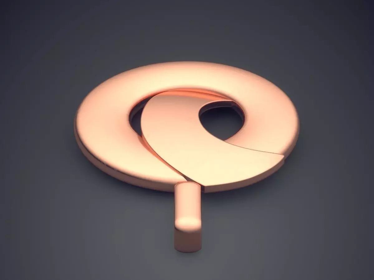 Simple Pendant 1151 3D print model_2