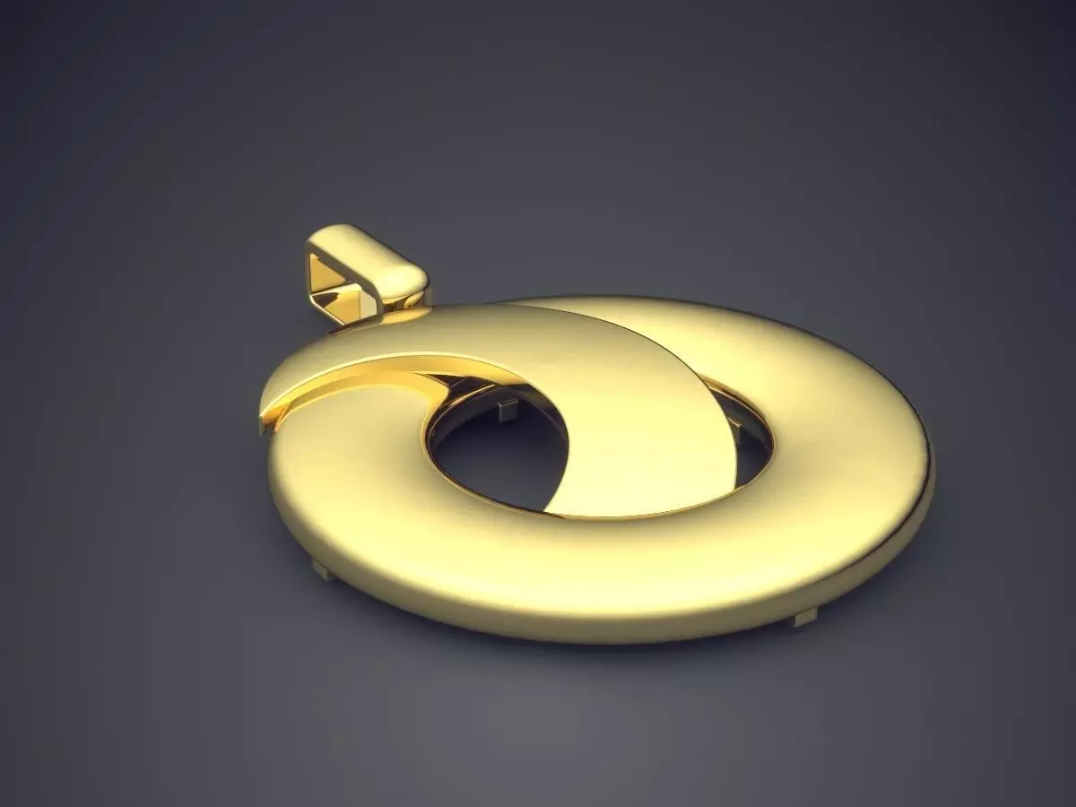 Simple Pendant 1151 3D print model_0