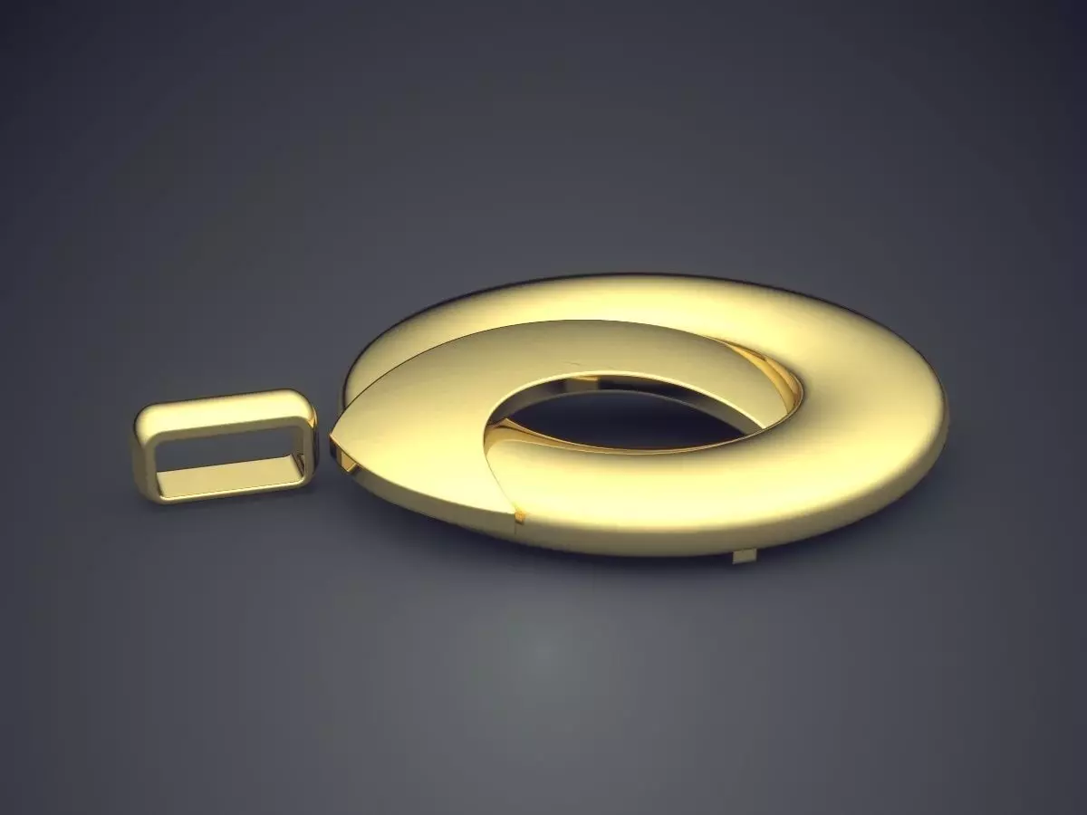 Simple Pendant 1151 3D print model_3