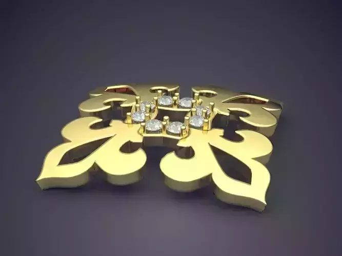 Brooch With Small Diamonds 1144