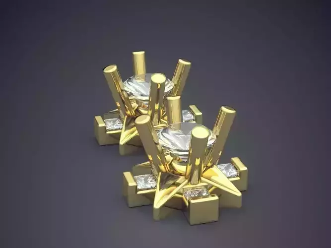 Small Earrings With Diamonds 1140