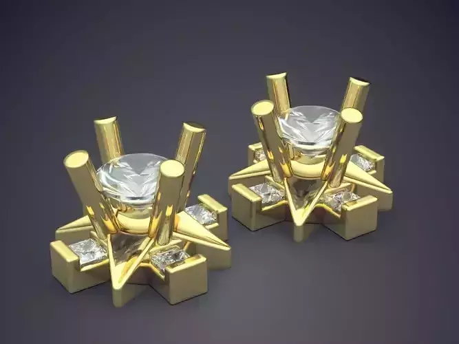 Small Earrings With Diamonds 1140