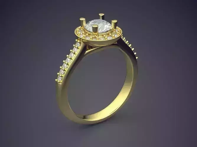 Thin Ring With Diamonds 1139