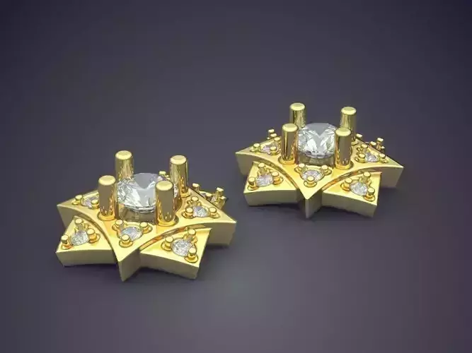 Earrings With Diamonds 1126