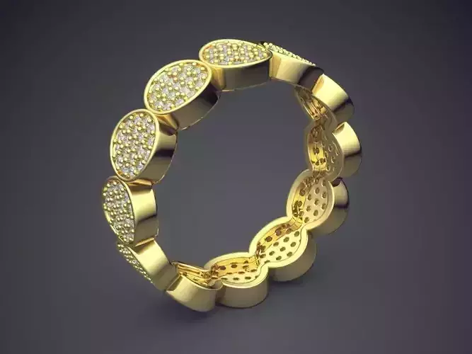 Magnificent Unique Engagement Ring With Diamonds 1134