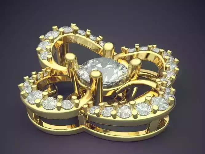 Unique Design Flower-Detailed Pendant 1122