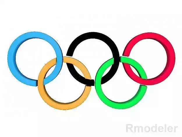 Olympic 3d Logo 3D model