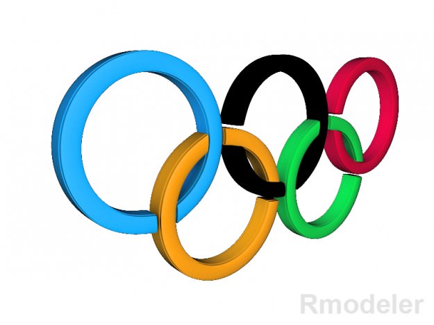 Olympic 3d Logo 3D model_1