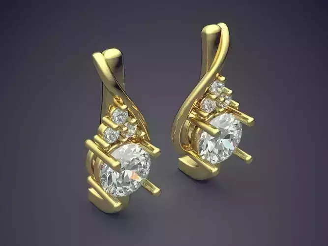 Earrings With Diamonds 1109