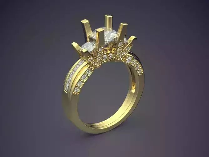 Simple Classic Engagement Ring 1106