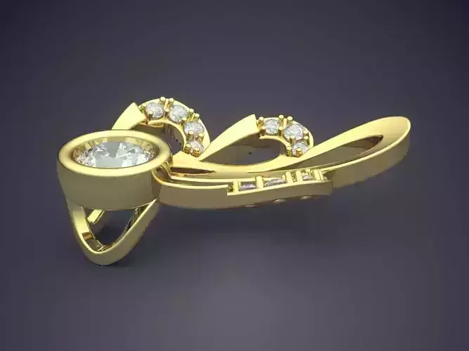 Pendant With Diamonds 1091