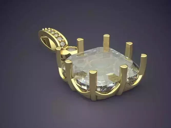 Pendant With Pearl Diamond 1054