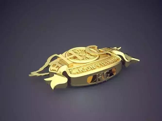 Extraordinary Brooch With Ornaments