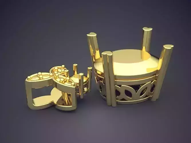 Pendant Necklace With Huge Pearl And Diamonds 627