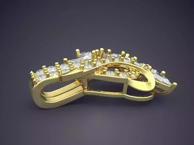 Flower-shaped Full Of Diamonds Pendant Necklace 682