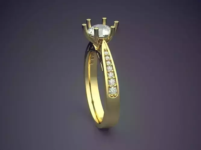 Thin Wedding Ring With Diamond 592
