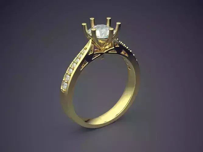 Thin Wedding Ring With Diamond 592