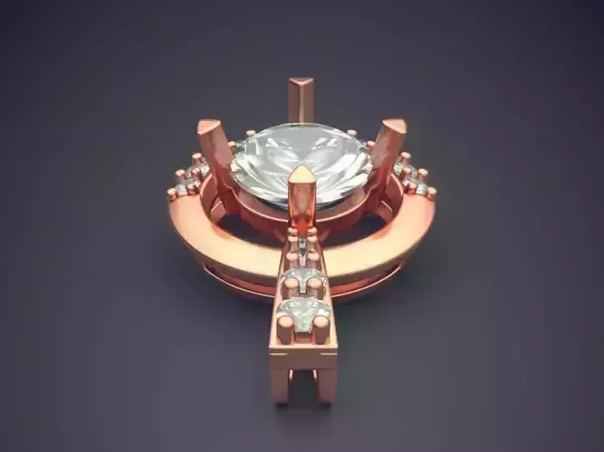 Pendant Necklace With Diamonds And Pearl 549