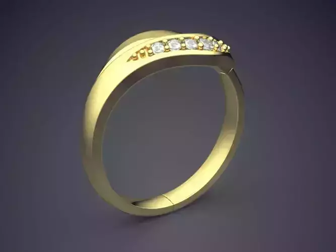 Classic Engagement Ring With Diamonds 407
