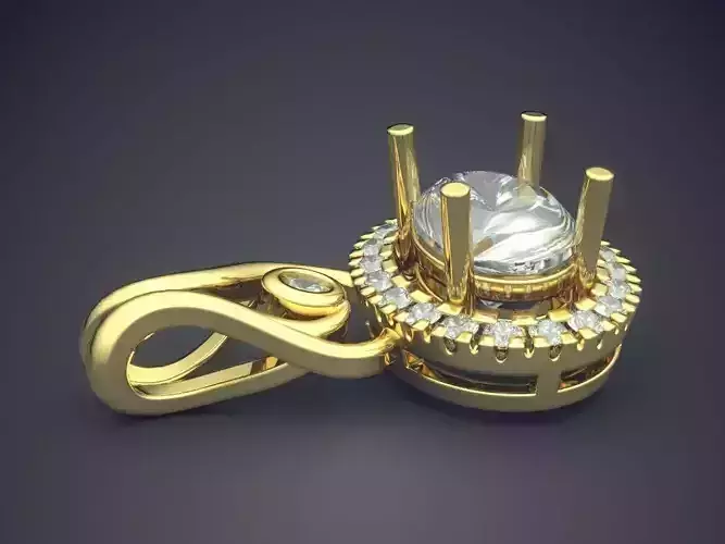 Pedant With Ornaments And Diamond 2506