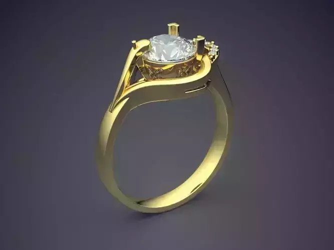 Elegant Luxurious Diamond-Ring for Engagement 2287