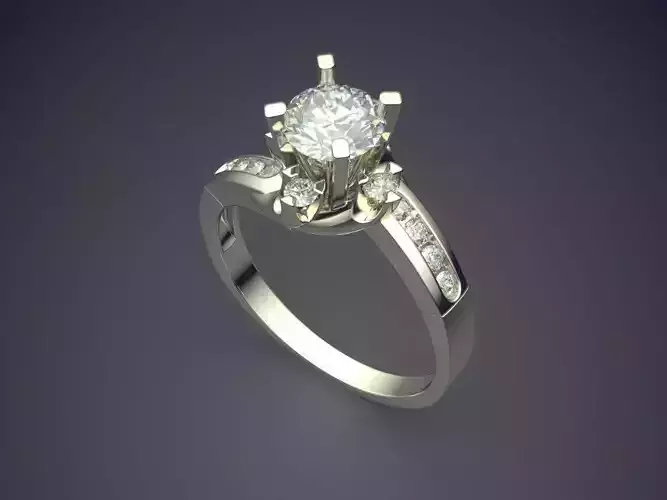 Thin Wedding Ring With Small Diamonds 2144