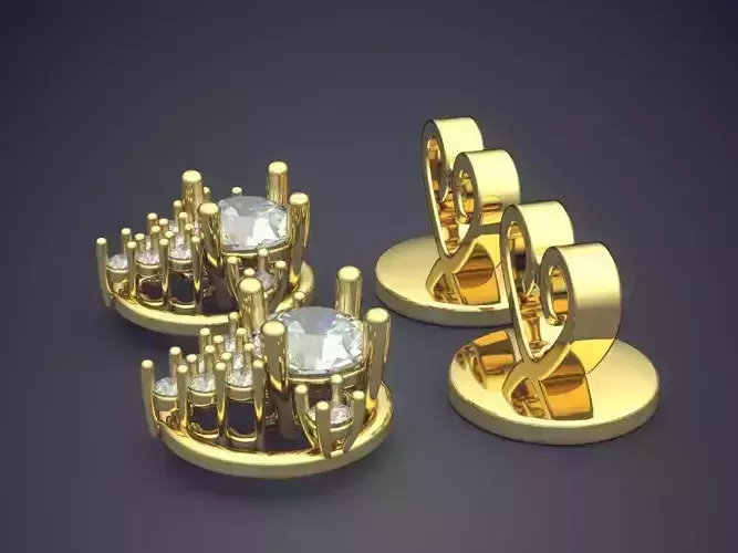 Heart-shape Brooch With Diamonds 2068