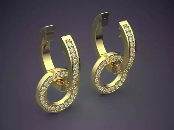 Unique Circle Design Earrings 2034