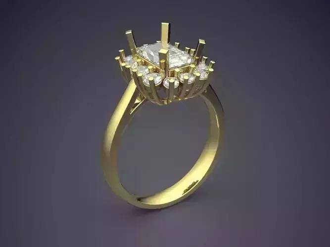 Thin Wedding Ring With Diamonds 1965