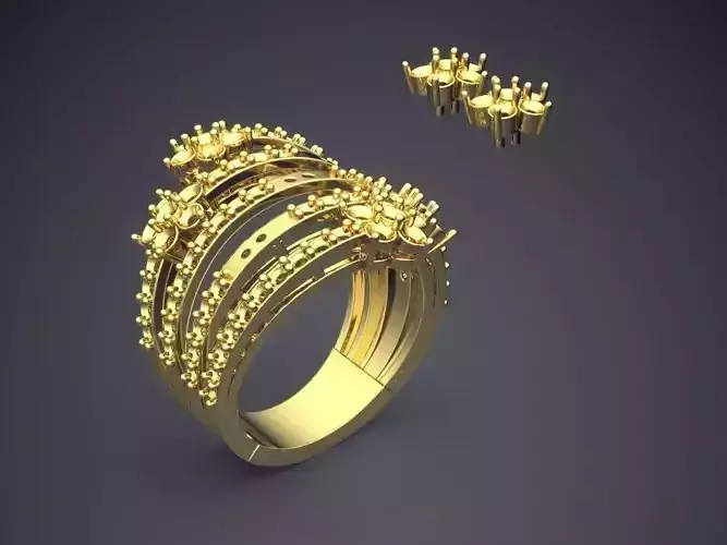 Wedding Ring With Attachable Embellishments 186