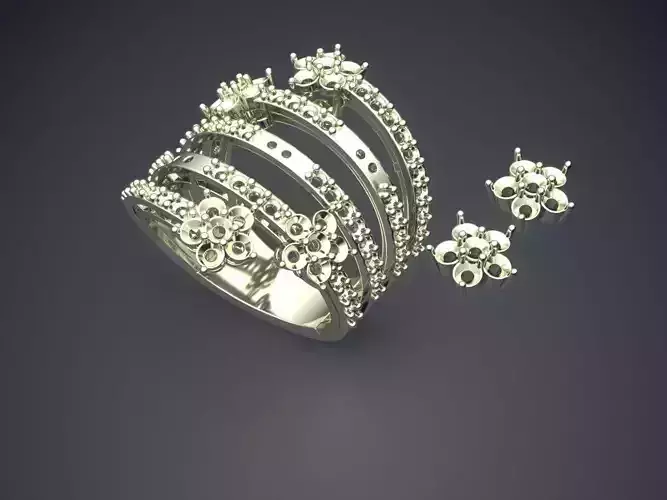 Wedding Ring With Attachable Embellishments 186