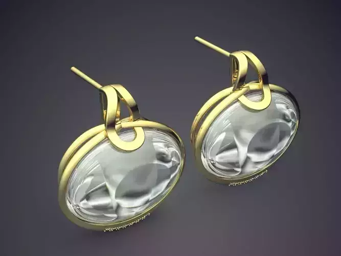 Vintage Classic Glamorous Earrings with Diamond 1718