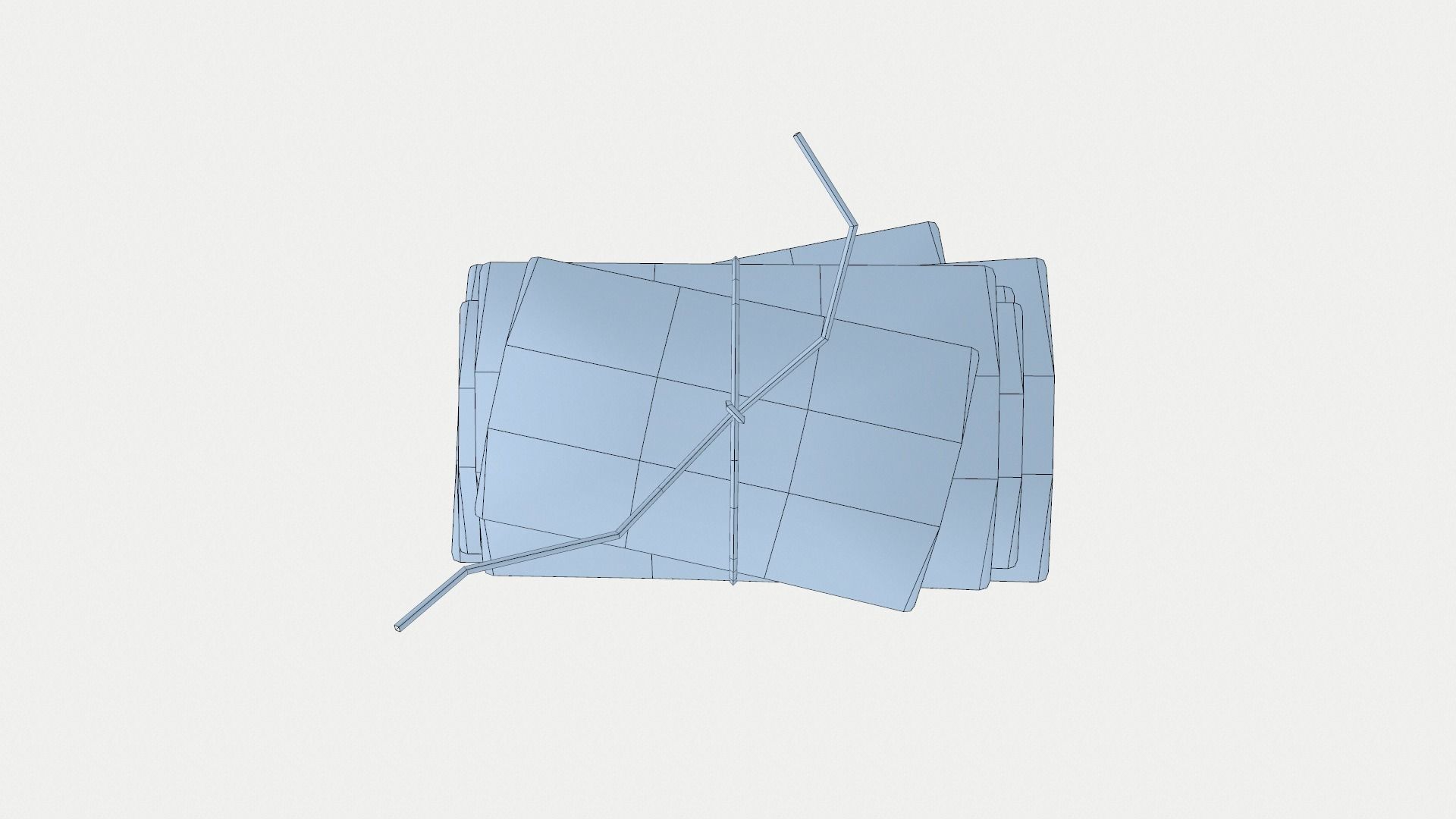 Letters old Low-poly 3D model_8