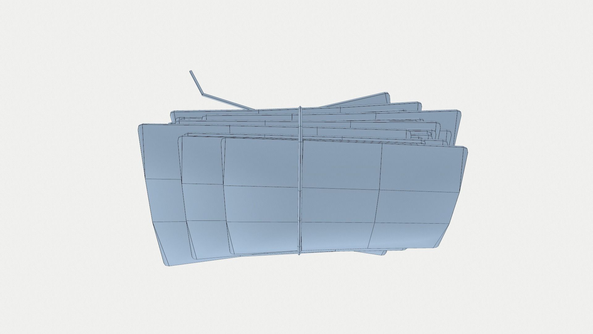 Letters old Low-poly 3D model_10