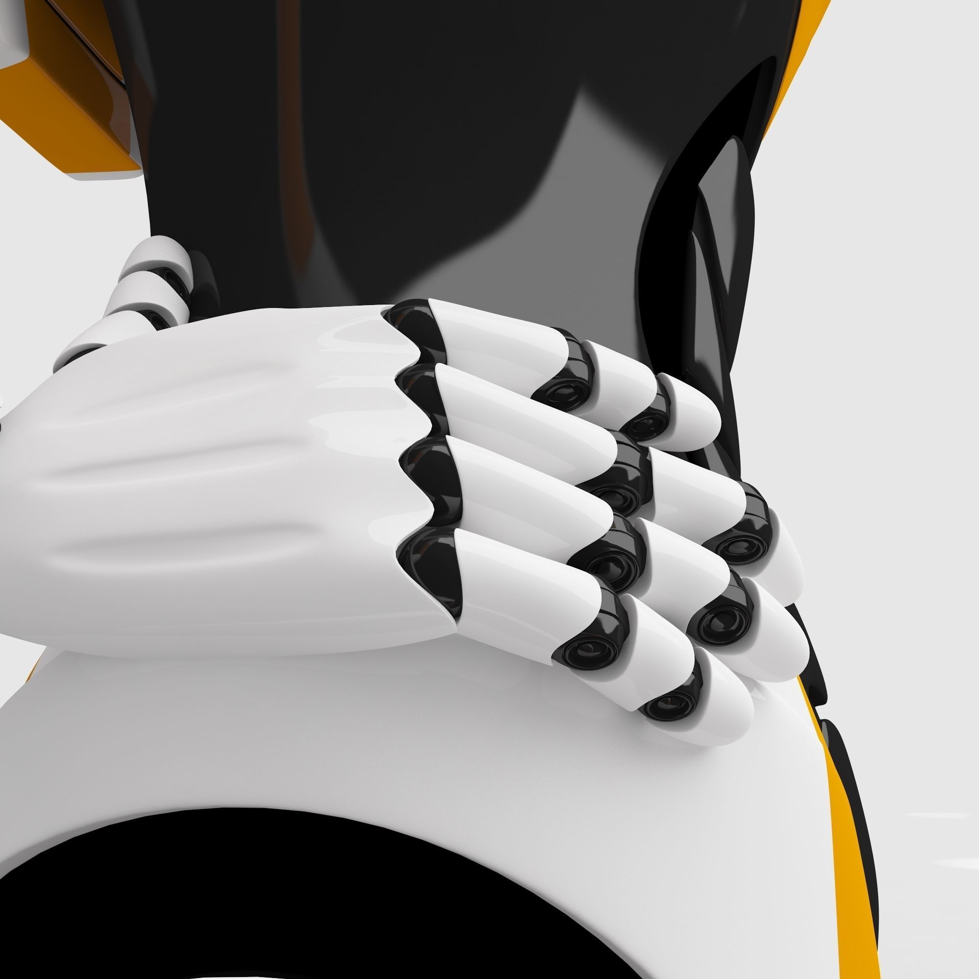 Female Cyborg 3D model_5