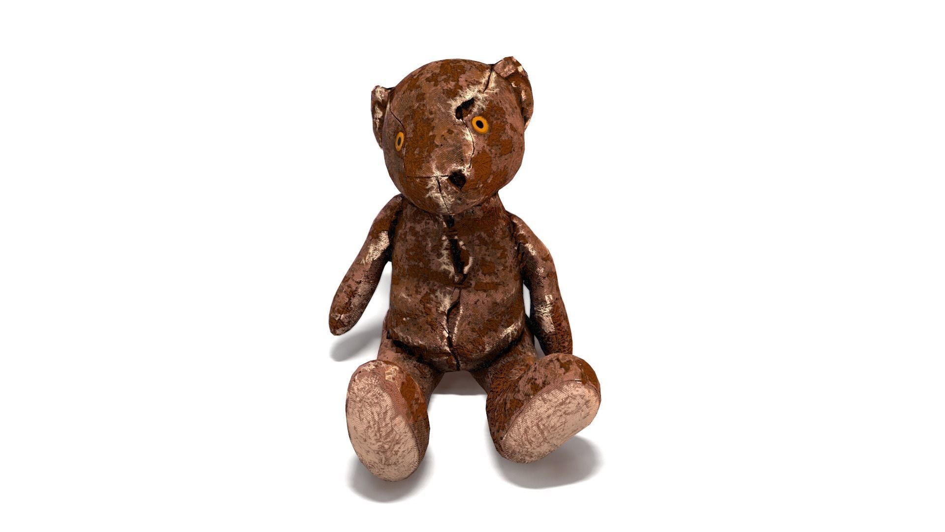 Teddy Old Low-poly 3D model_2
