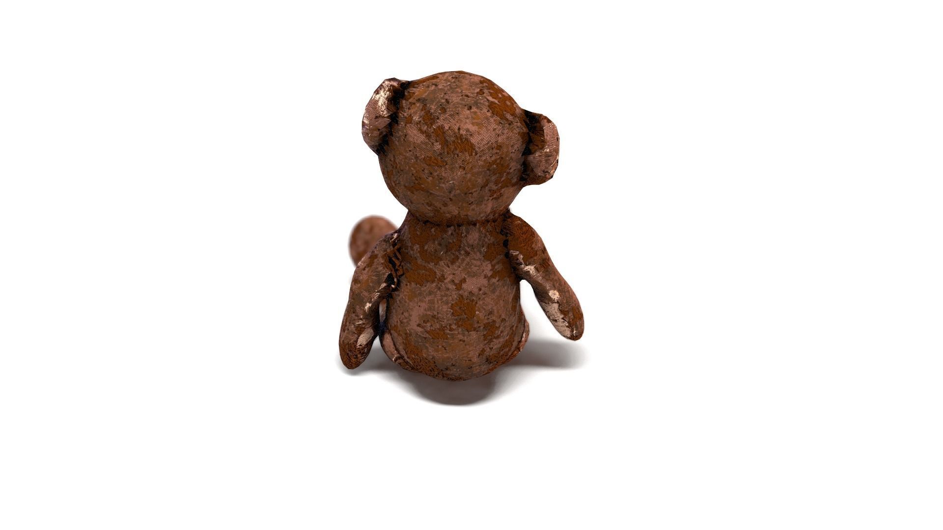 Teddy Old Low-poly 3D model_5