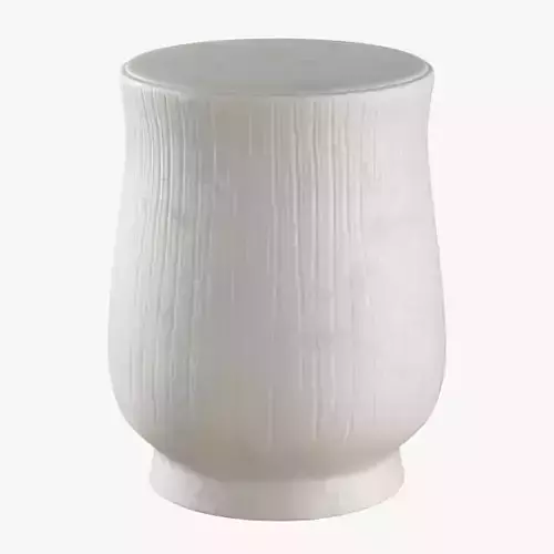 Textured Lines Garden Stool