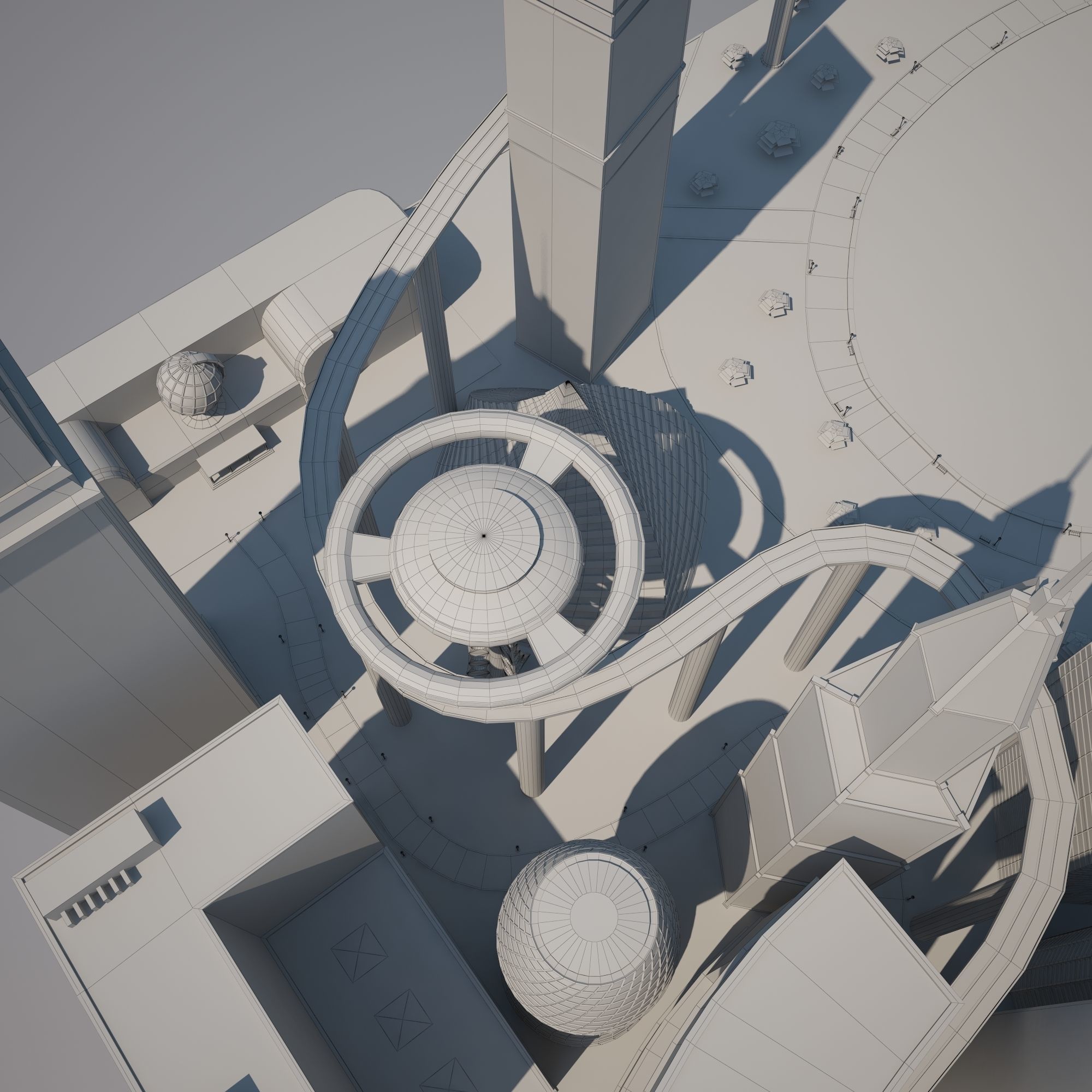 Futuristic City 3D model_20