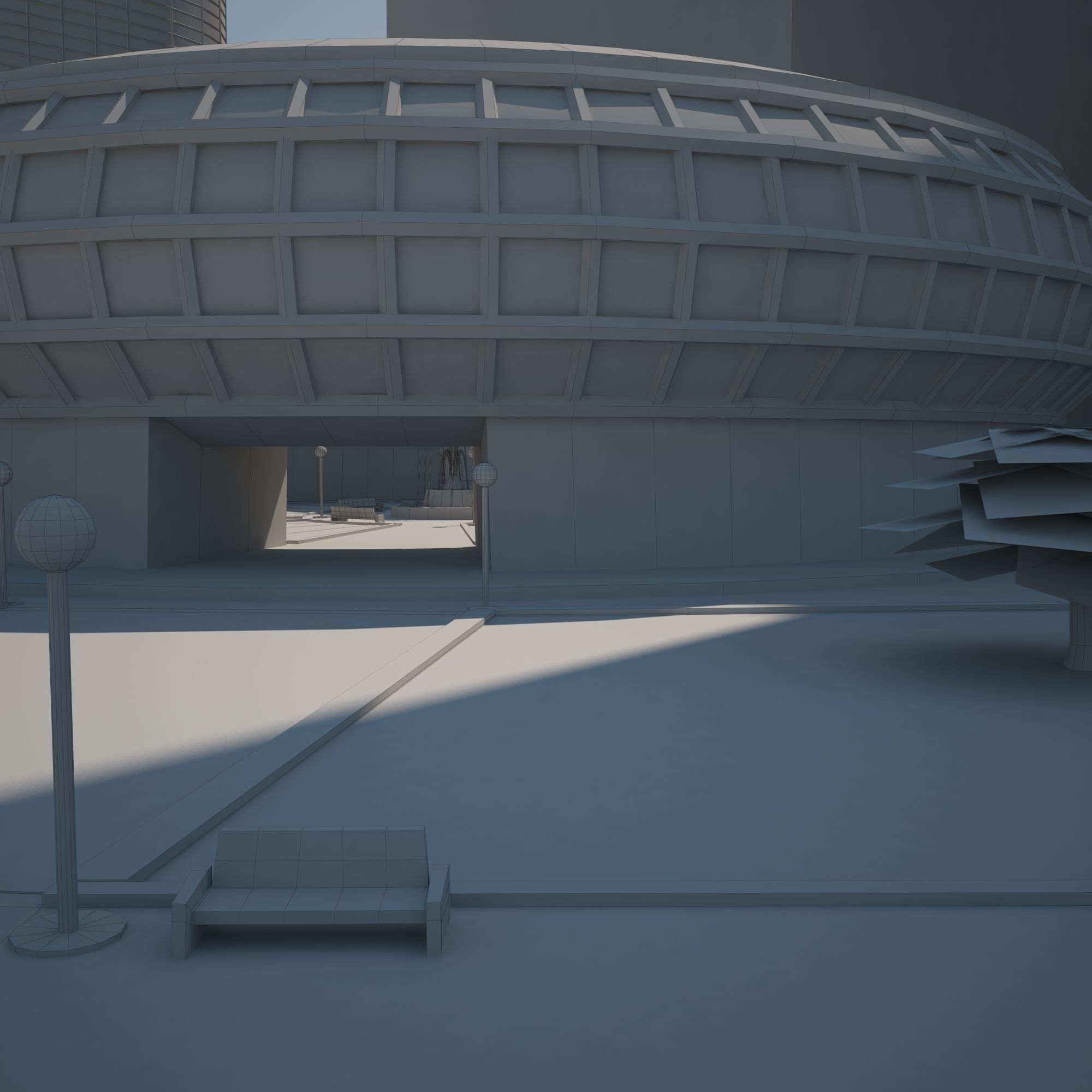 Futuristic City 3D model_27