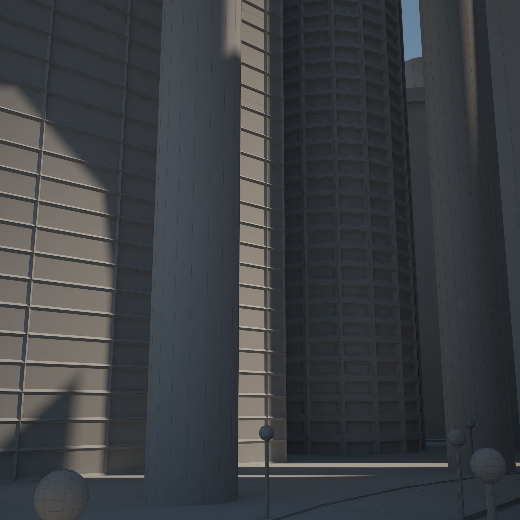 Futuristic City 3D model_25