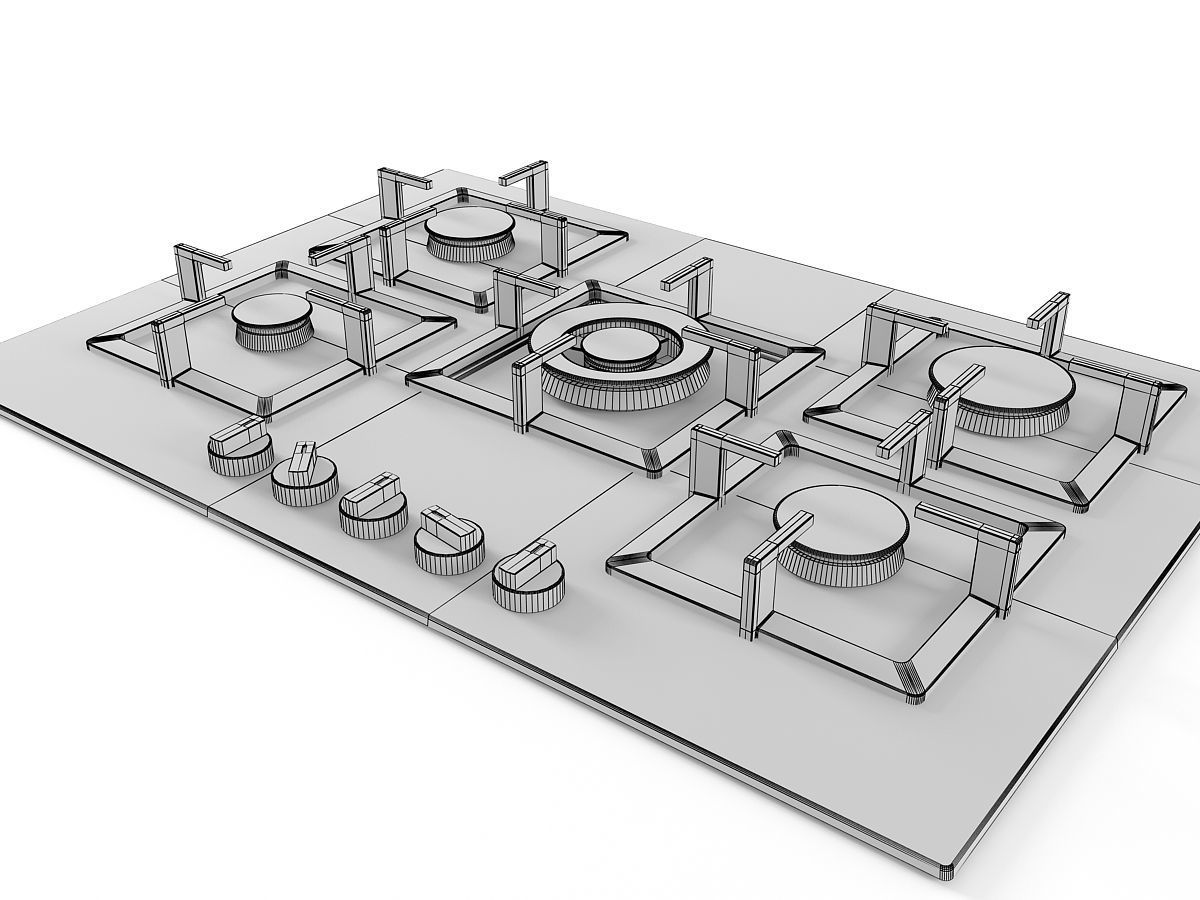 Cooktop 08 3D model_11