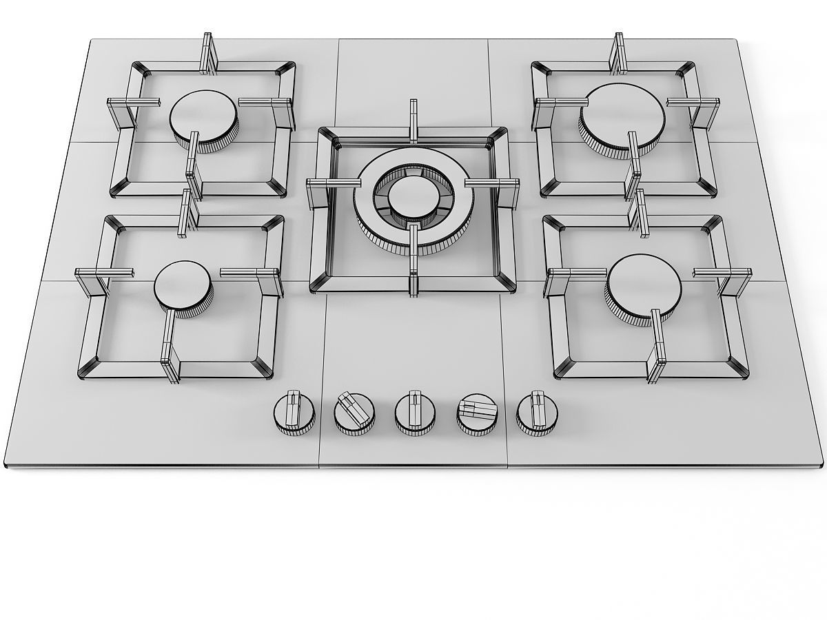 Cooktop 08 3D model_10