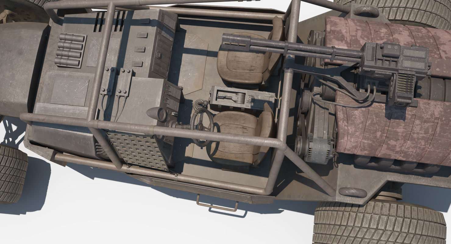 Death Rally Buggy 3D model_9