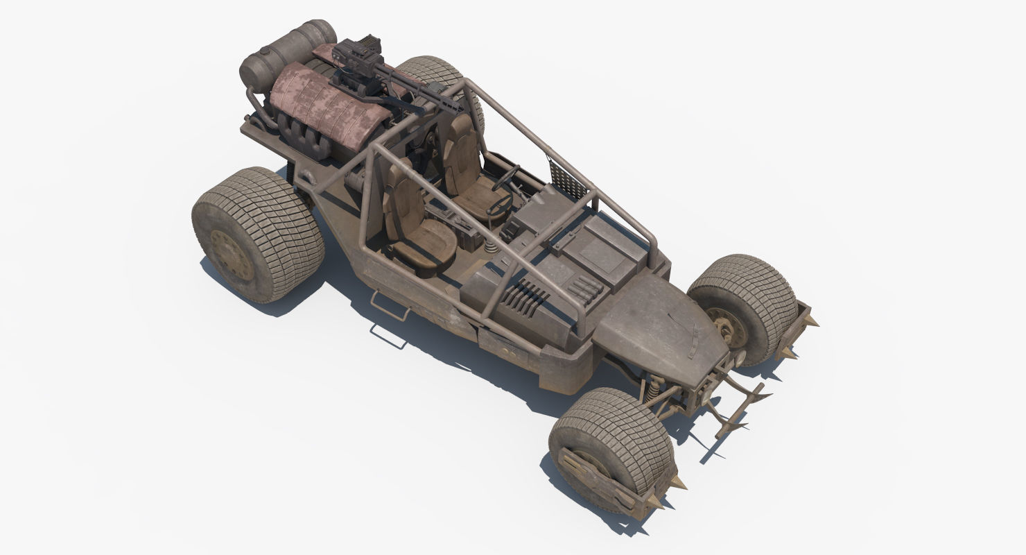 Death Rally Buggy 3D model_2