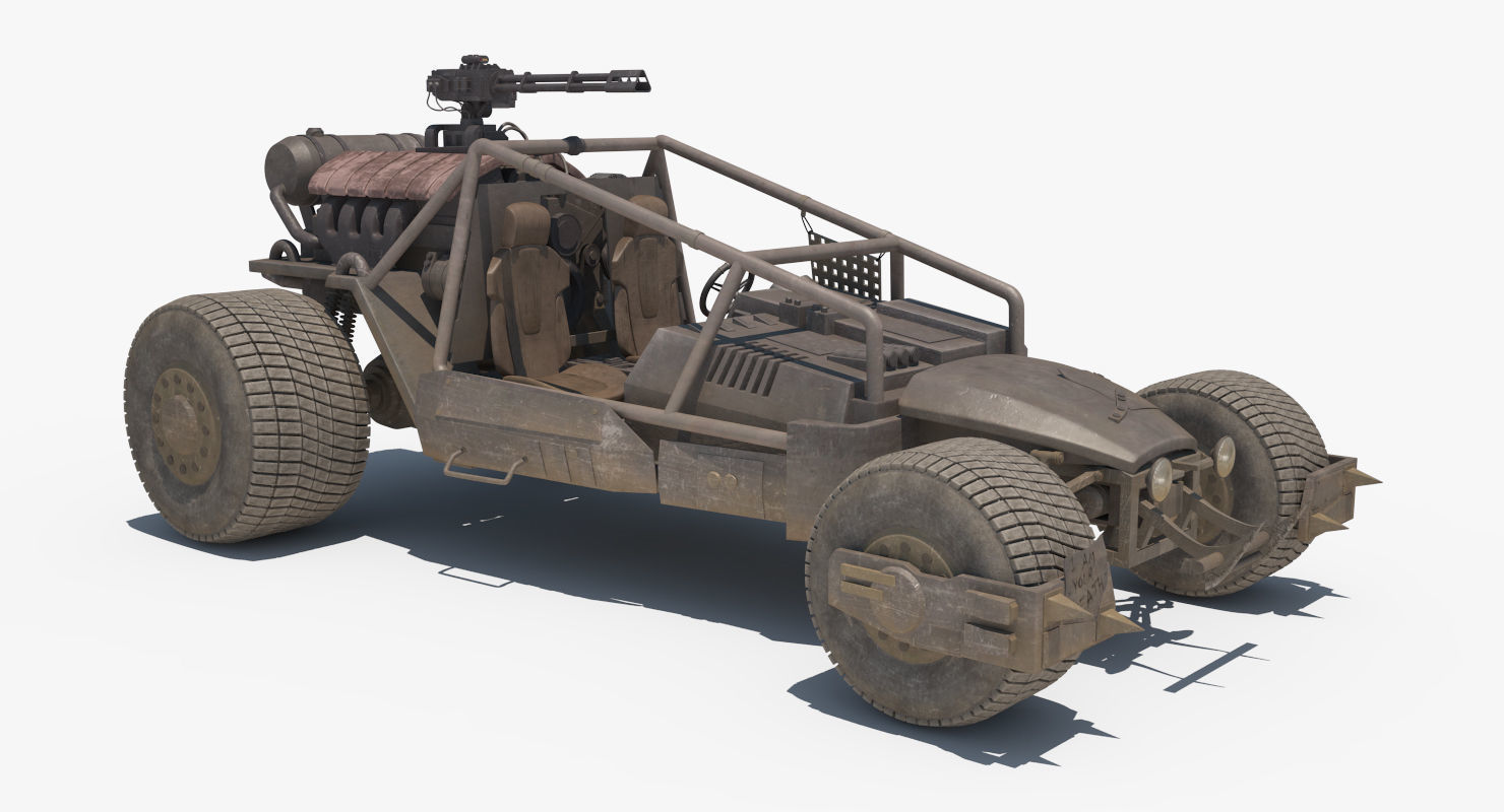 Death Rally Buggy 3D model_4
