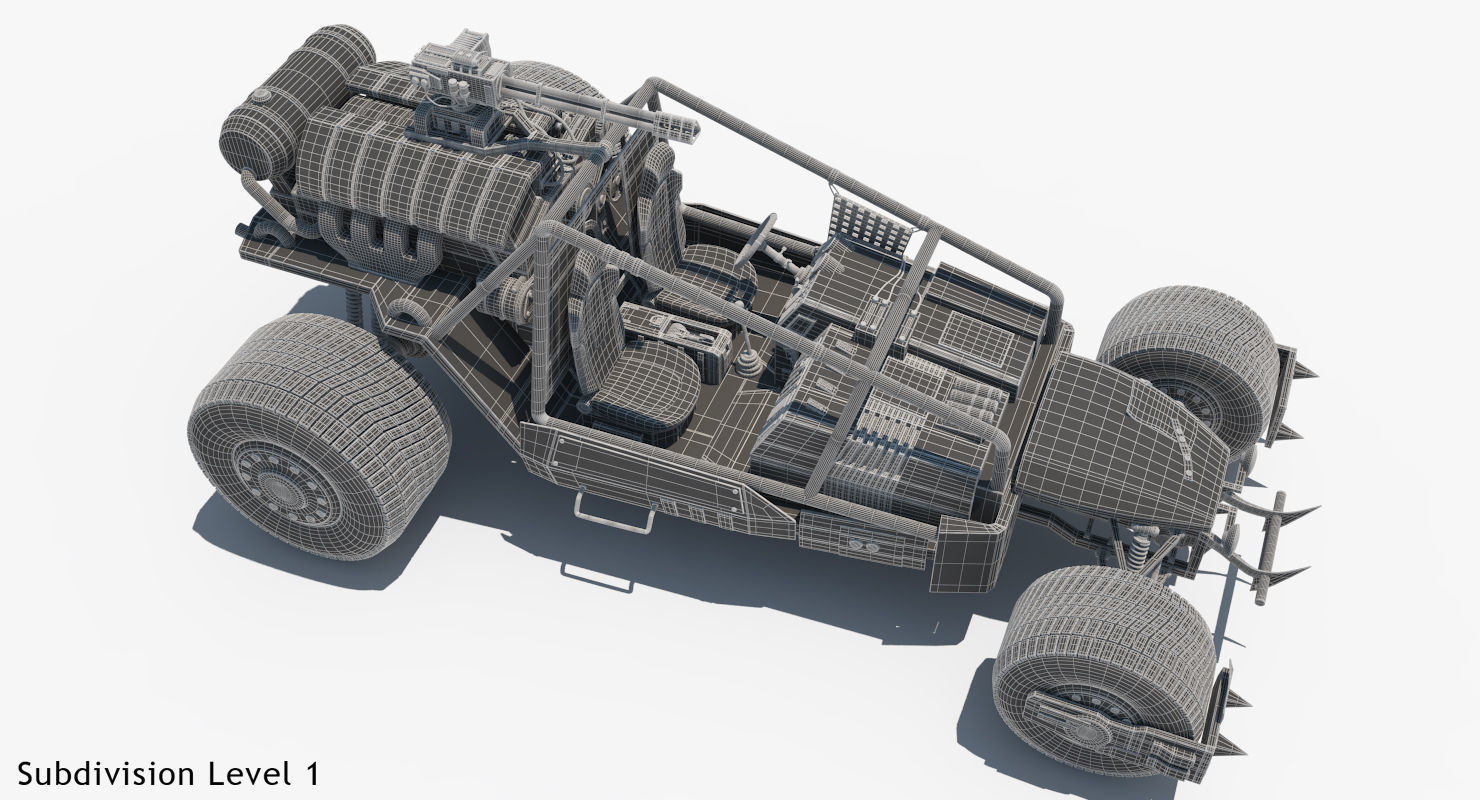 Death Rally Buggy 3D model_22
