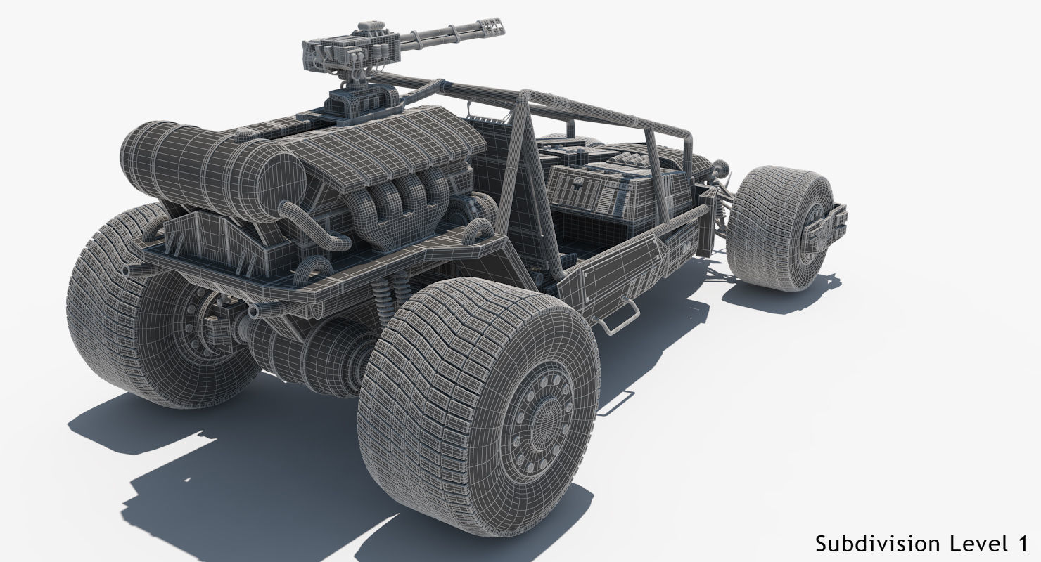 Death Rally Buggy 3D model_23